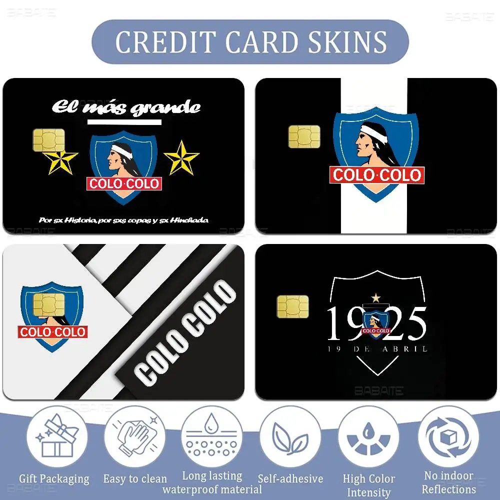 Beliebter Fußball C-Colo-Colo-S Club Anime Cartoon Aufkleber Filmfolie für Kreditkarte Debitkarte Bankkarte Buskarte
