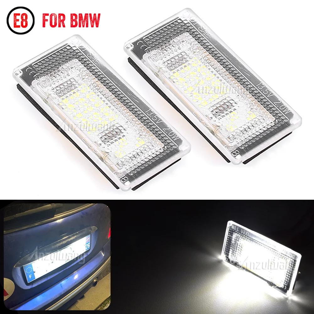 

2pcs Licence Number Plate Light 6500K White LED License Plate Lights Lamps For MINI Cooper S MK1 R50 R52 R53