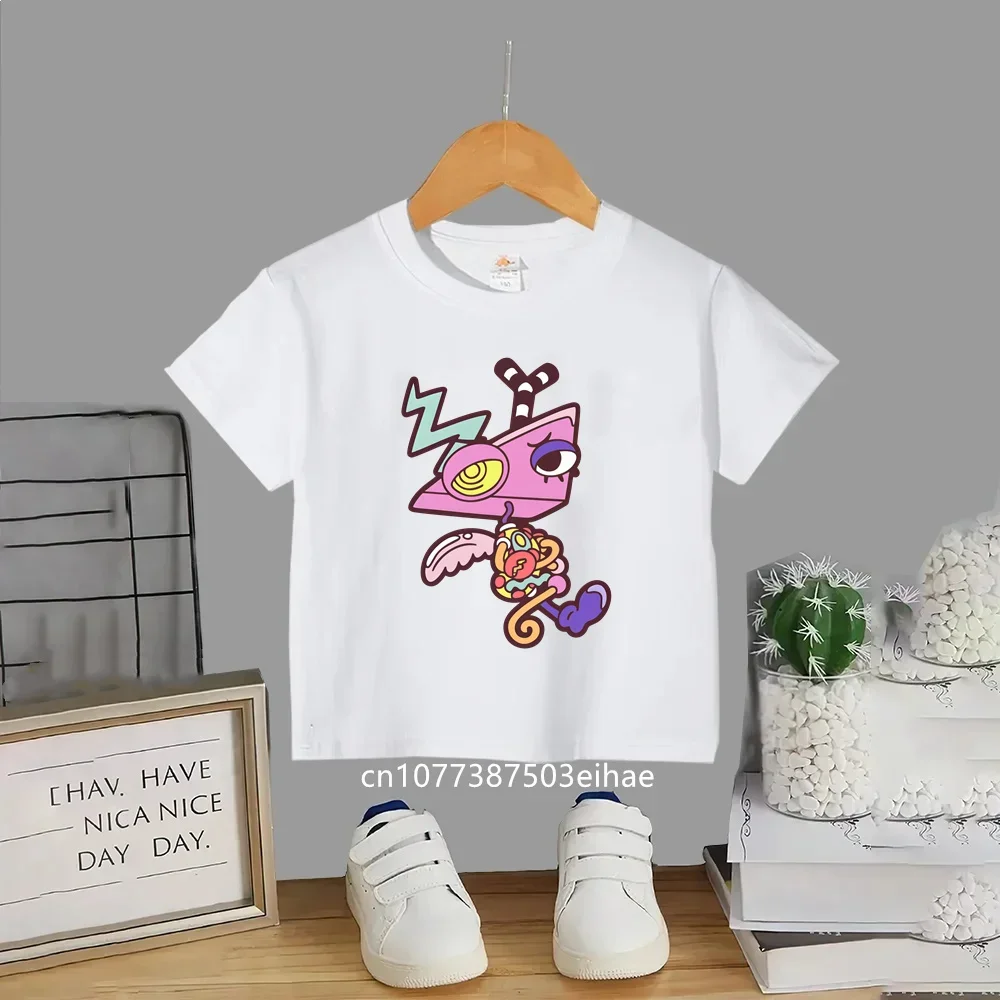 Fashion Kids The Amazing Digital Circus Anime Tshirt, High Quality Cotton Short Sleeve Tees, Children Boys Girls Summer Clothes