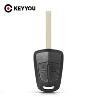 KEYYOU Replacement Remote Car Key Case Shell For Vauxhall Opel Corsa Agila Meriva 2 Buttons