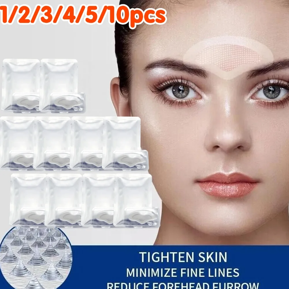 Hyaluronic Acid 0.2mm Microneedle Forehead Patch for Anti-Wrinkle & Frown Lines Micro-needle Anti-Aging Firming Mask 1-10PCS