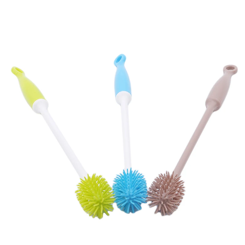 

3 Colors Baby Bottle Brushes Cleaning Cup Brush For Nipple Spout Tube Kids Feeding Cleaning Brush Nipple Brush Coffe Tea