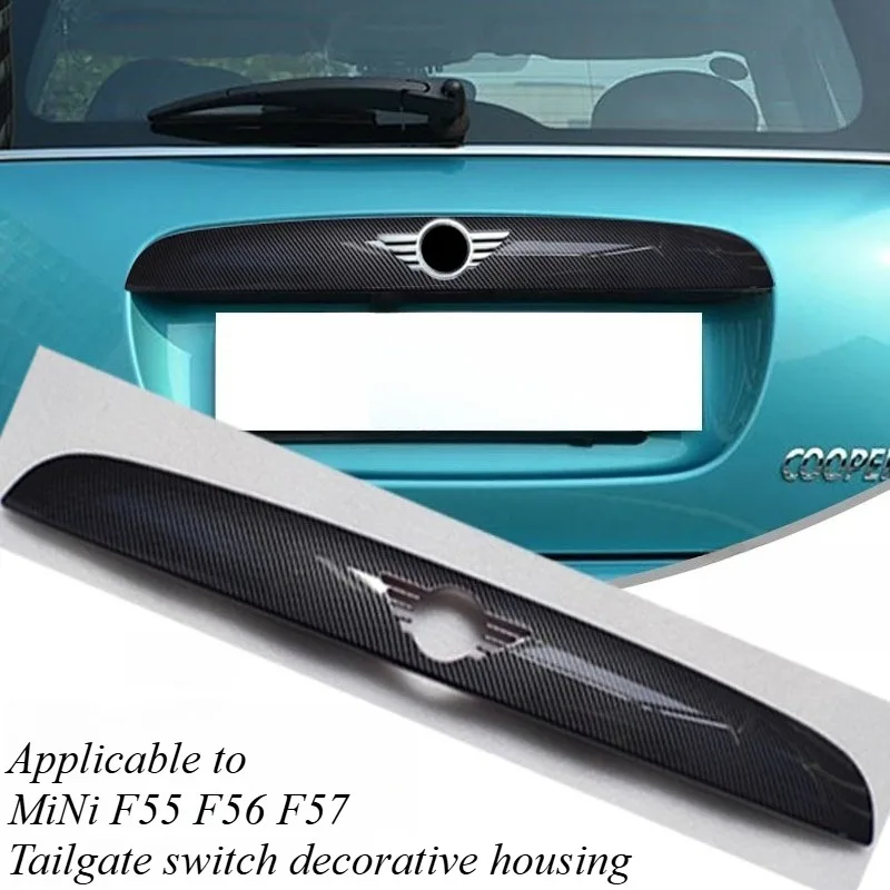 

For MINI Cooper R56 F56 Tailgate Boot Lid Switch Button Cover Cap Gloss Black Replacement Upgrade Exterior Styling Accessories