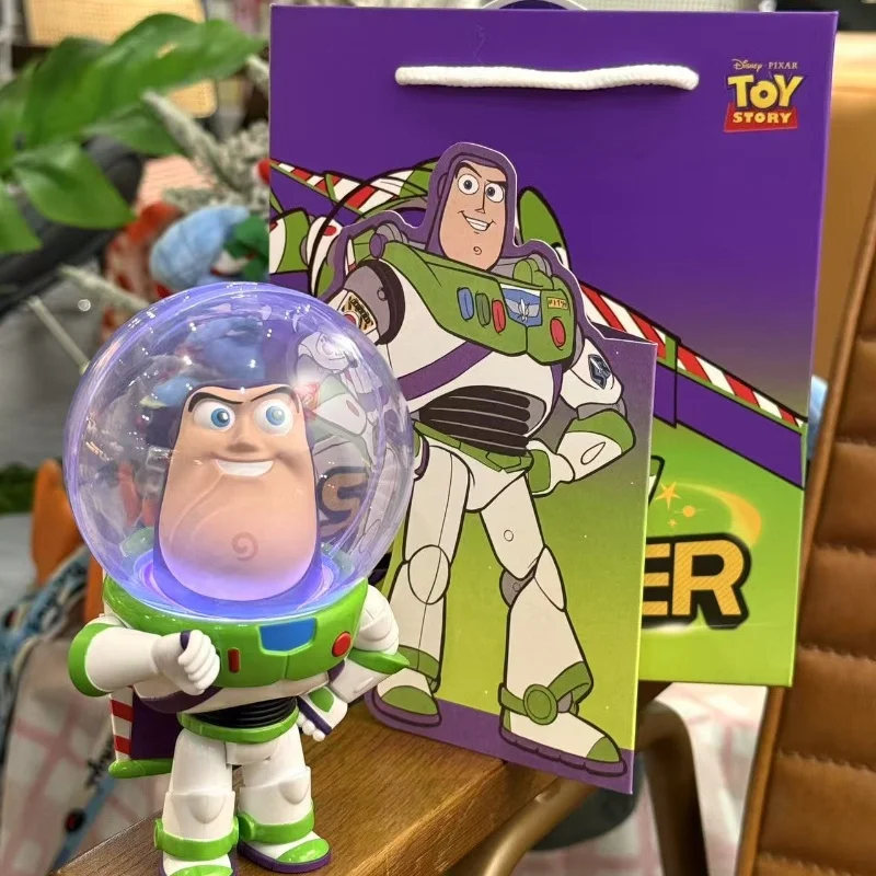 Auf Lager Martube Pixar Disney Toy Story Buzz Lightyear Handgefertigtes bewegliches Nachtlicht Actionfigur Kunstdekoration Weihnachtsgeschenke