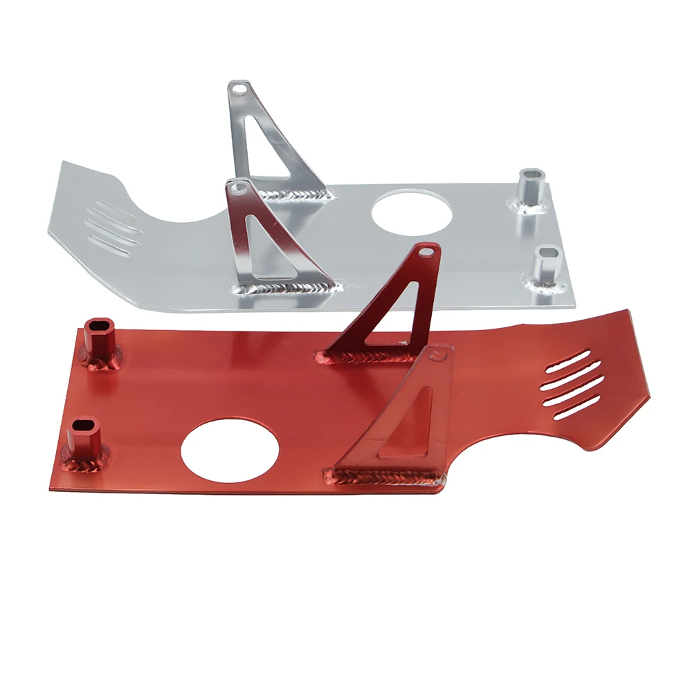 Aluminum Engine Skid Plate Guard Cover Protector For 110cc 125cc Dirt Bike Pit Bike Motorcycle Bottom Chassis Shield Parts view 4