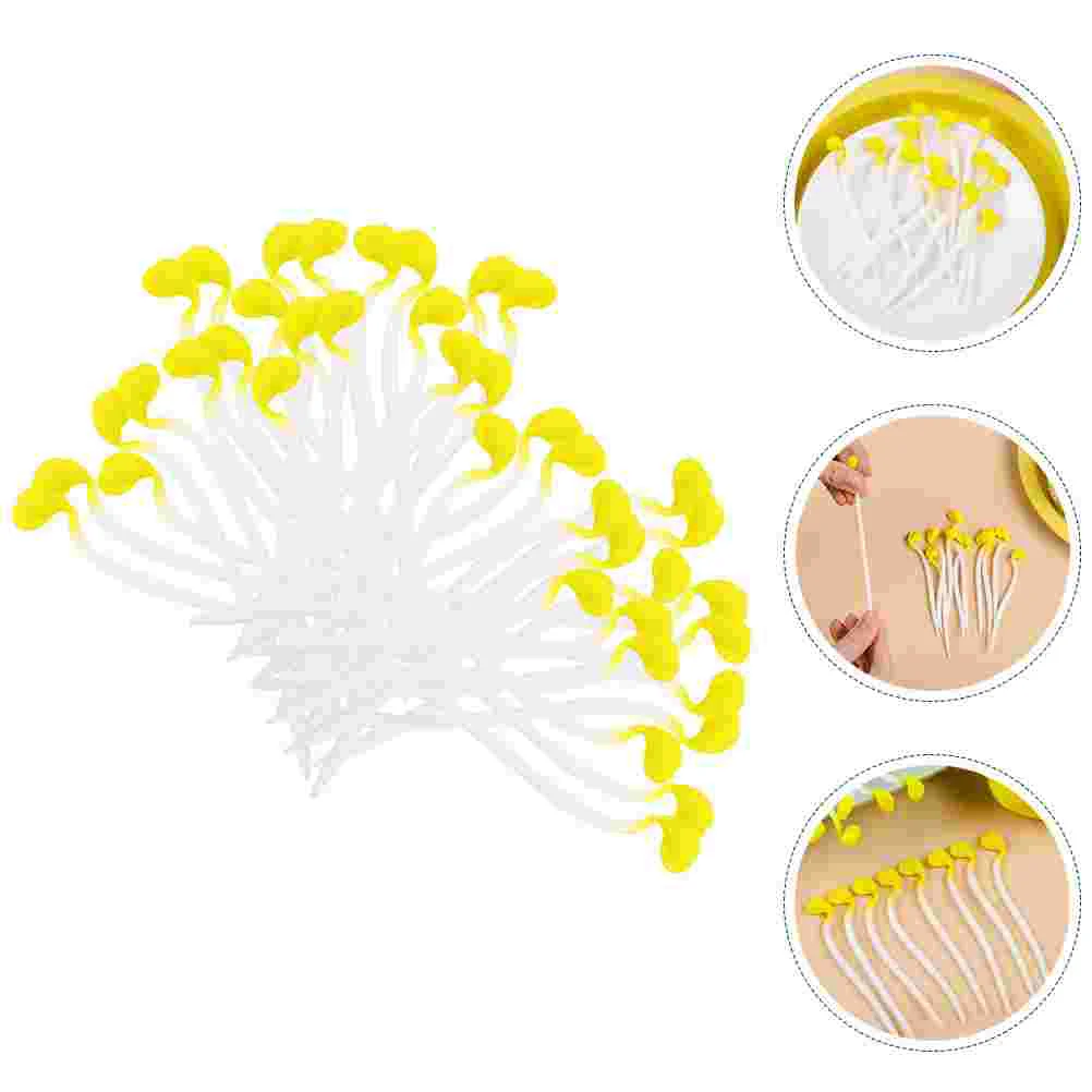 50 Pcs Toys Sensory Fidget Simulated Bean Sprout Elastic Novelty Pressure Rope Pull