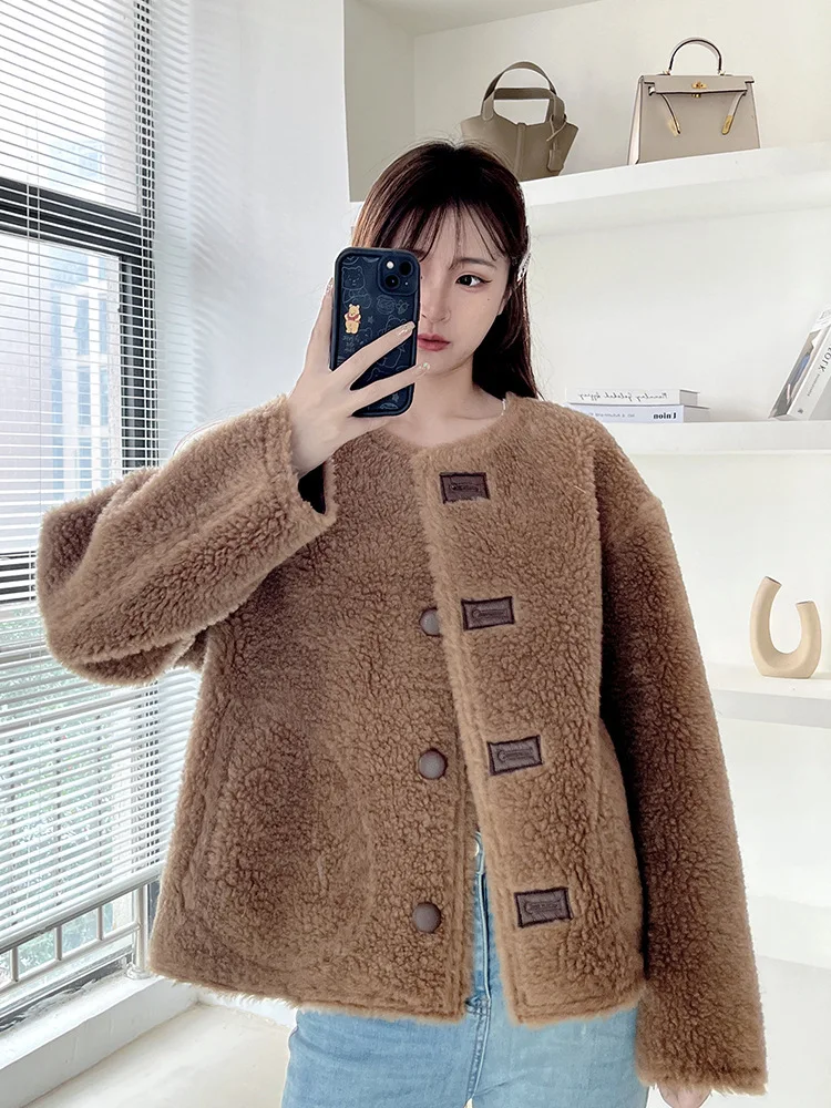 เสื้อโค้ทขนแกะกลับด้านได้ UMI MAO รุ่นพิเศษ Melard ทำจากขนแกะแท้ 100% สำหรับผู้หญิง ฤดูหนาว เสื้อแจ็คเก็ตขนแกะใหม่สำหรับผู้หญิง