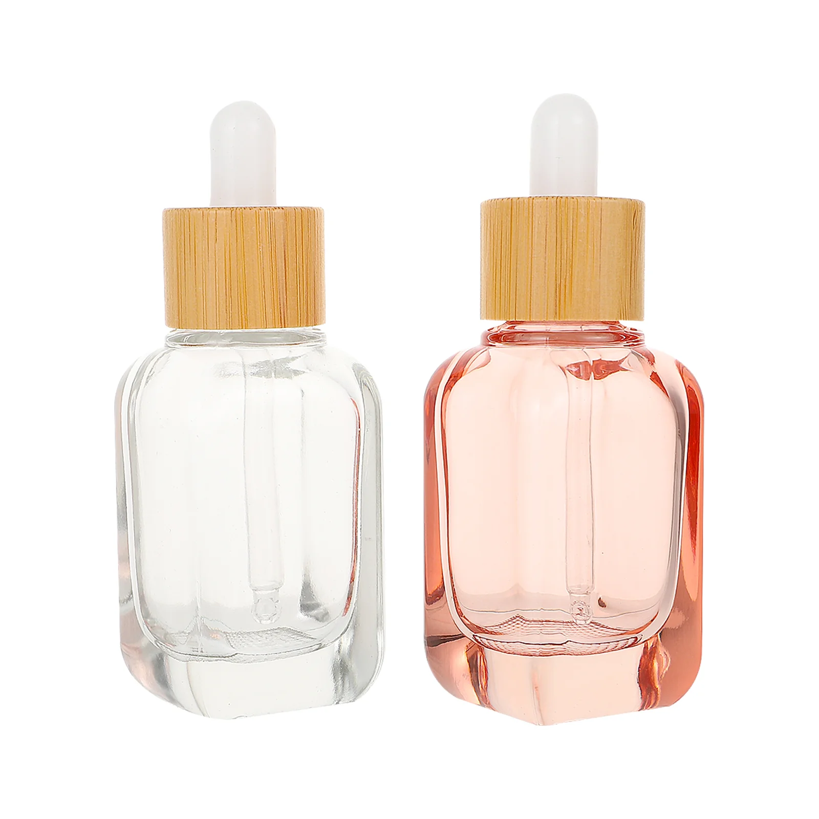 

2 Pcs Bottle Empty Lotion Container Clear Perfume Essential Oil Refillable Mini Dropper Bottles