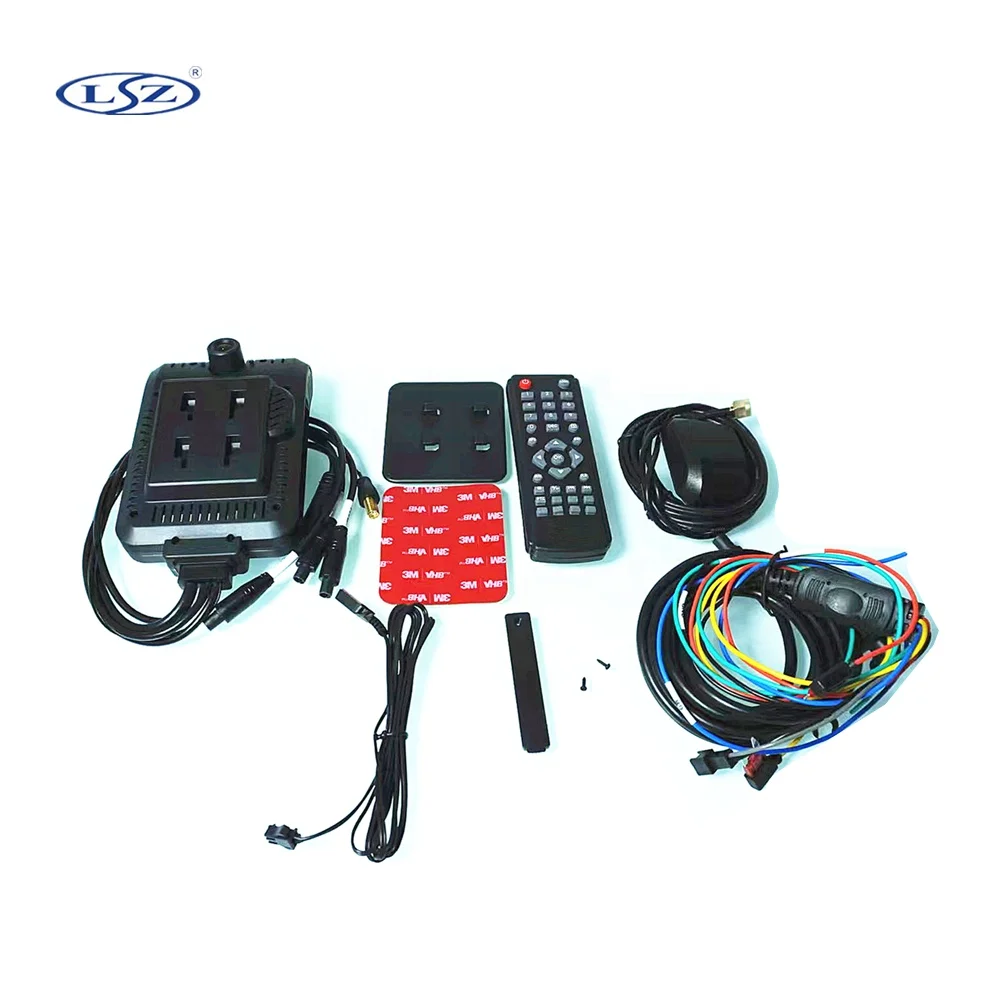 2024 Dash Camera Car Black Box Lens ADAS WIFI GPS Dash Camera 4ch Front Inside Night Vision