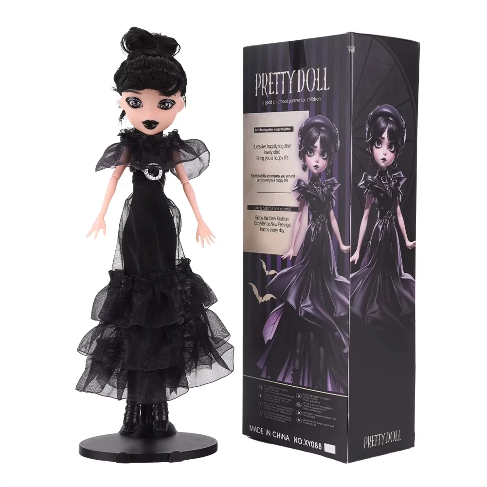 New Wednesday Addams Figure Cute Toy Addams Family Doll Room Decoration Model Children's Soothing Toys Birthday Christmas Gift