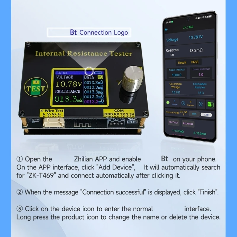 Battery Resistance Reader with Control Knob for Routine Shop Use high quality