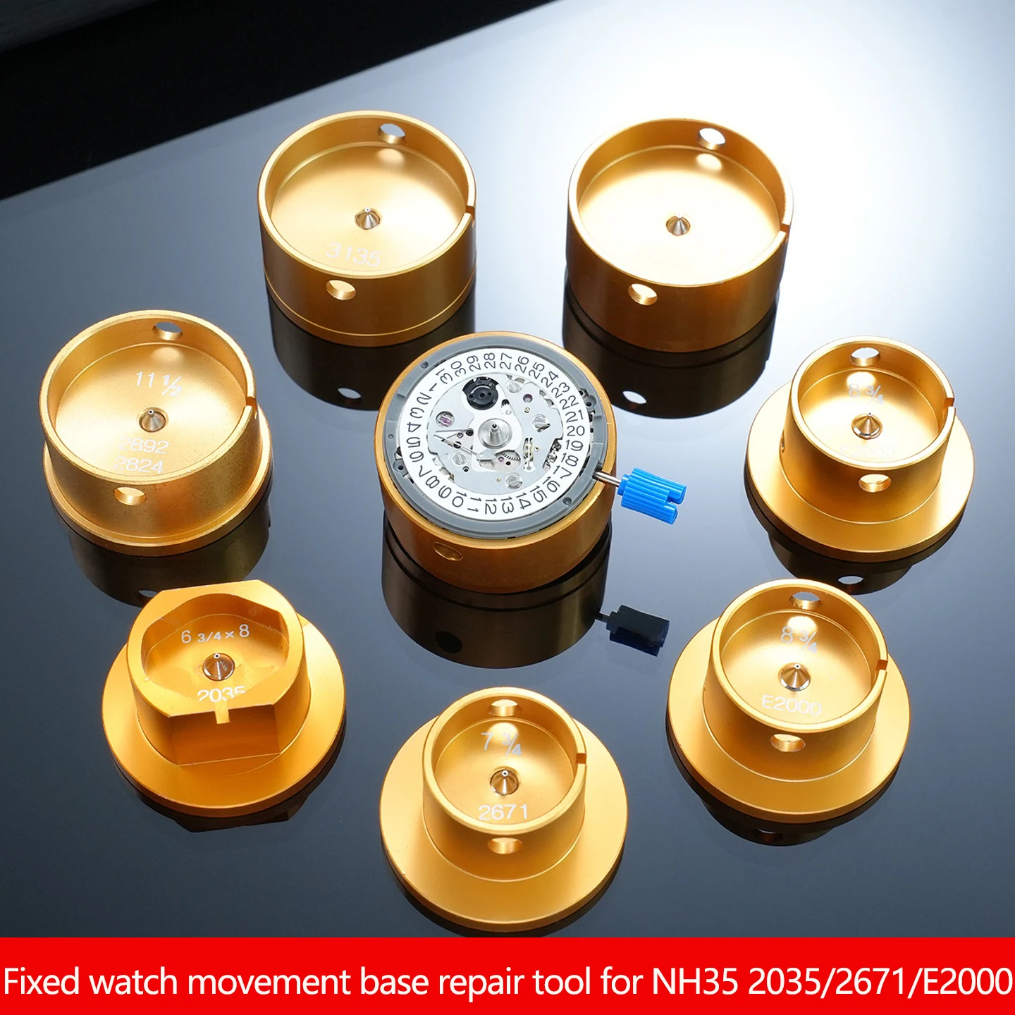 NH35 Hands Holding Base Tool Metal Movement Holder Bench Setter pin pressing tool For 2035/2671/E2000/2892 7750/3135 Movement