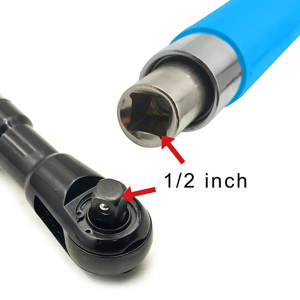 الأزرق أوفست تأثير تمديد وجع أداة إصلاح السيارات مع 4 محولات المقبس 1/2 بوصة محول الحفر للمساحات الضيقة