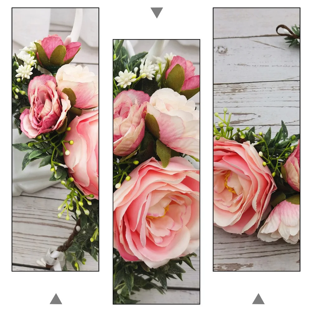 

1pc Artificial Rose Hair Hoop Lightweight Flower Headband Wedding Tiara Bridesmaid Party Supplies Decoration Headpiece Hair