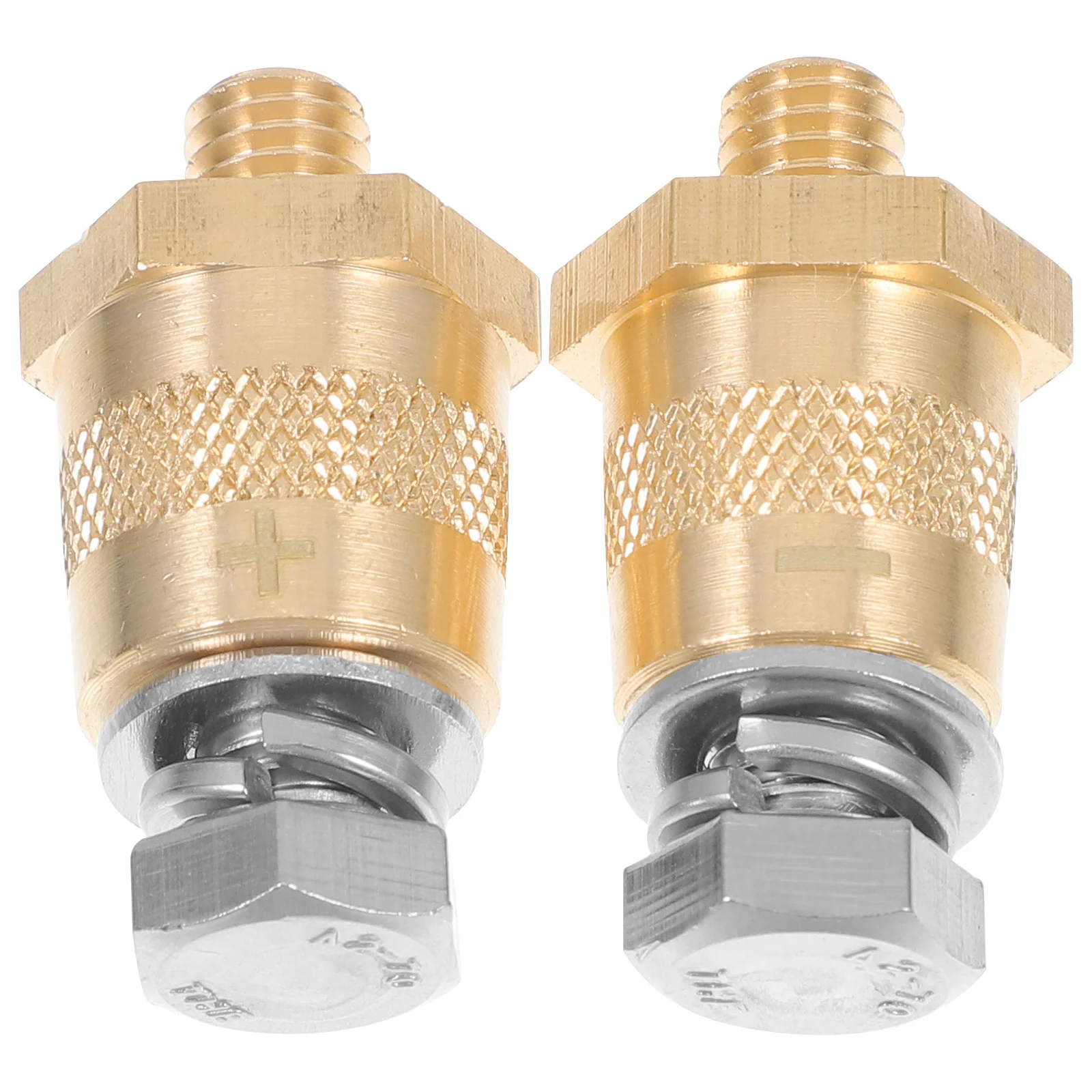 

2Pcs Auto Terminal Connectors Sturdy Build Resistant Deform Break Time Saving Efficient Connection Post Adapter