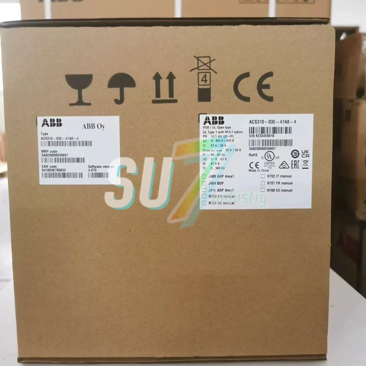 ACS310-03E-34A1-4 ACS310-03E-41A8-4 ACS310-03E-48A4-4 Nuovo convertitore di frequenza originale