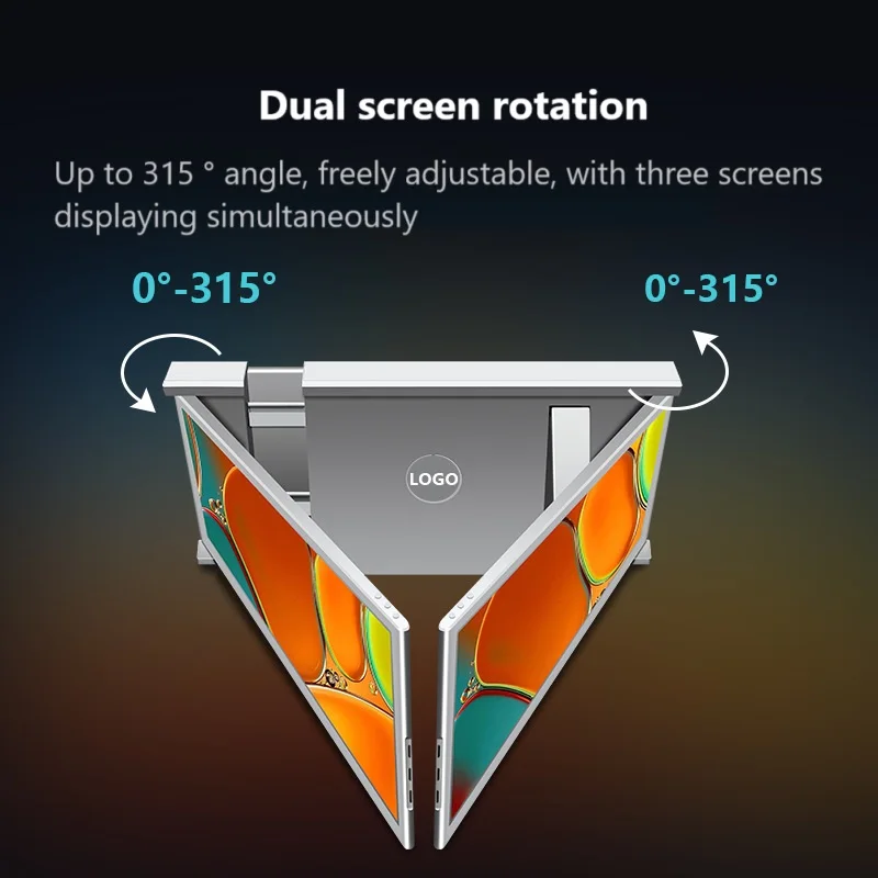 Monitor Portátil de 18.0 Polegadas/17/16/15/14 Polegadas 2.5K para Laptop, Extensão de Jogo Móvel com Tela IPS 144HZ