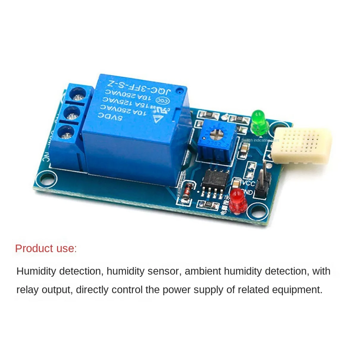 ABZV-Humidity Switch Module HR202 Humidity Switch Relay Module Humidity Sensor Controller DC5V Portable Module
