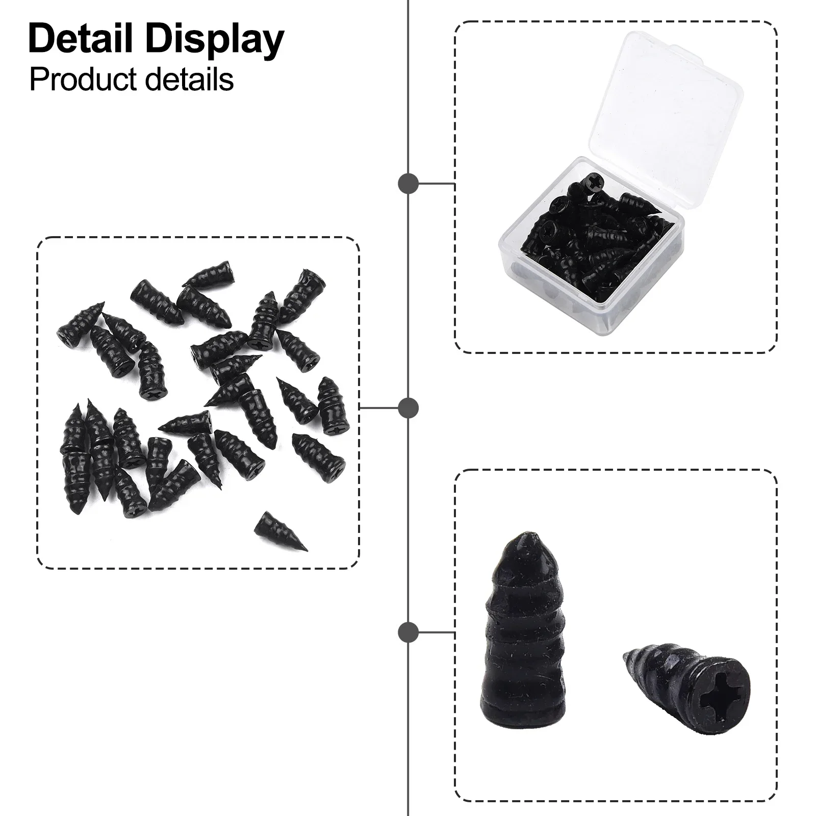 

PCS Repair Nails Rubber Screw Tire Vacuum Car Repair Nails Rubber Screw Premium Professional Fitment OEM Number