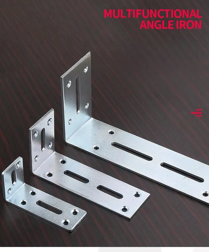 L Angle adjustable heavy duty bracket Stainless steel adjustable Angle bracket  90 degree slotted  used for furniture repair