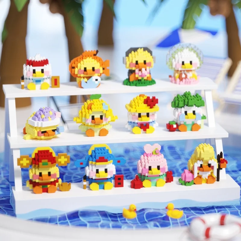 Animals Adults Particle Micro Building Blocks Duck Brick Construction Set Toys for Children Girl 6 Year Old Games Child Boy Gift