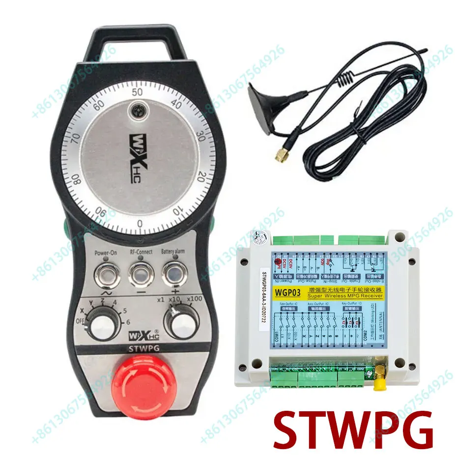 Enhanced 6 Axis CNC Wireless MPG MPG Manual Pulse Generator Electronic Handwheel Estop for SIEMENS MITSUBISHI FANUC FAGOR