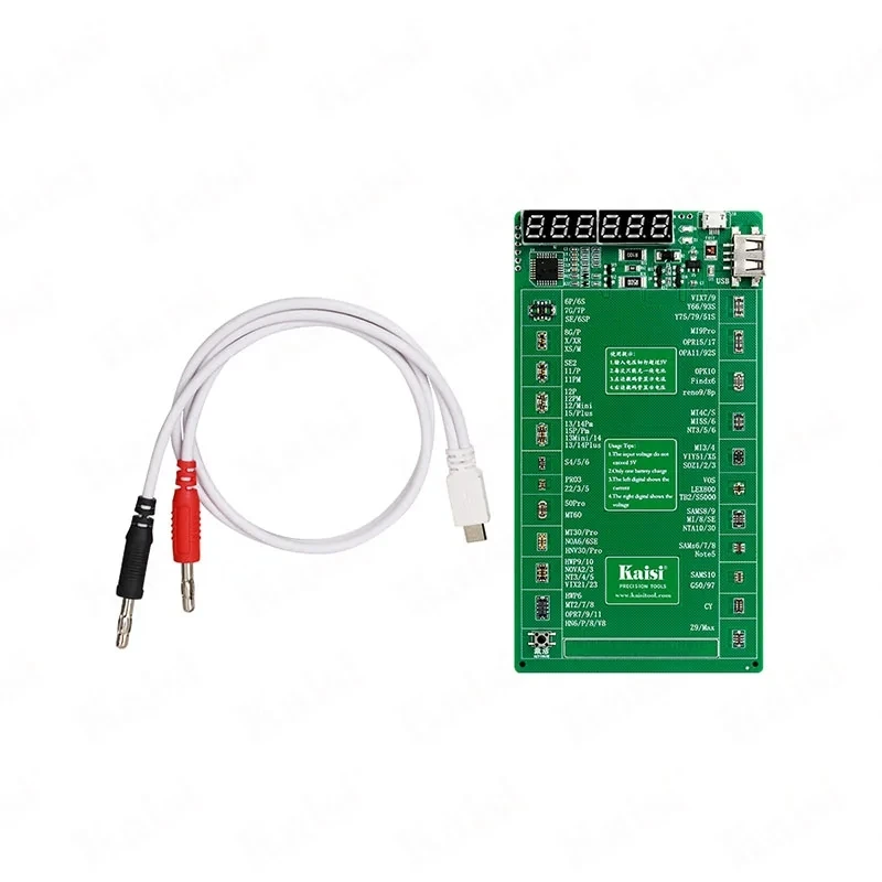 Kaisi Battery Quick Activation Board, Test Fixture, For iPhone 6S-15 Pro MAX, Samsung, Huawei, Xiaomi, K-9208, V24