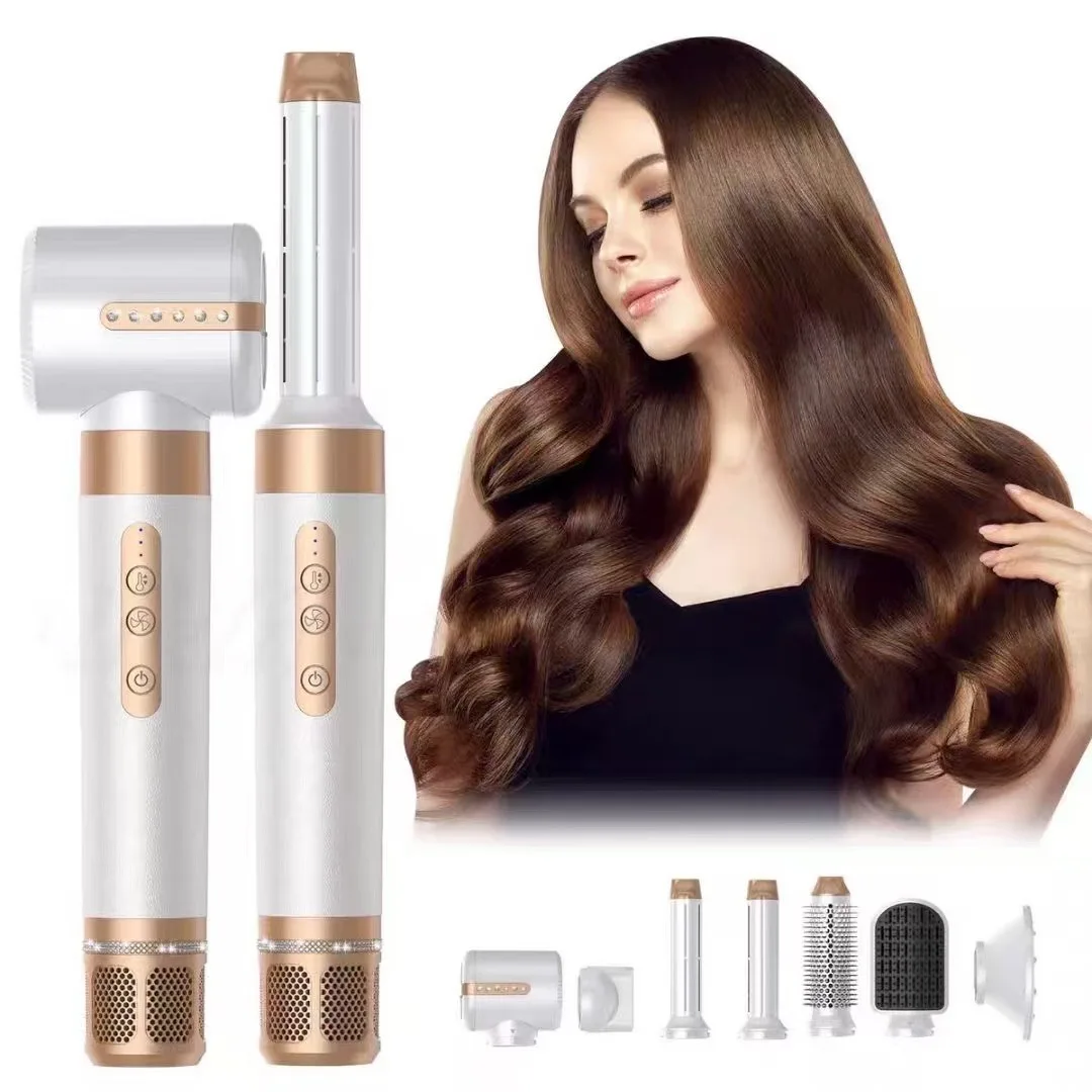 Multifunctional Hot Air Brush & Curling Iron Set – 110K RPM High-Speed Negative Ion Styler, Adjustable Temp Fast Drying for All