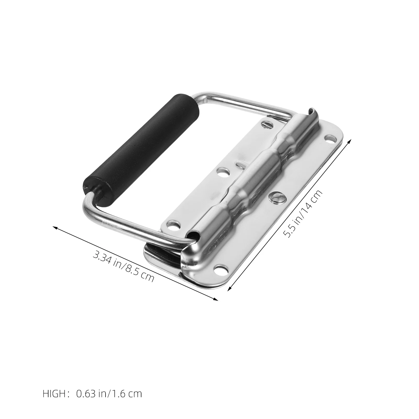 Caixa de ferramentas dobrável de aço inoxidável alça durável portátil multi-purpose diy ferramenta de reparo armazenamento resistente alça com mola