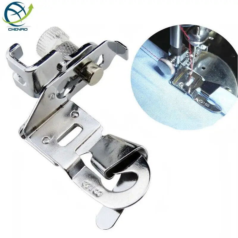 Sewing Machine Presser Foot Bracket Rolled Hemmer Foot Set 6/10/16/23mm Rolled Hem Attachment for Low Shank Sewing Machines