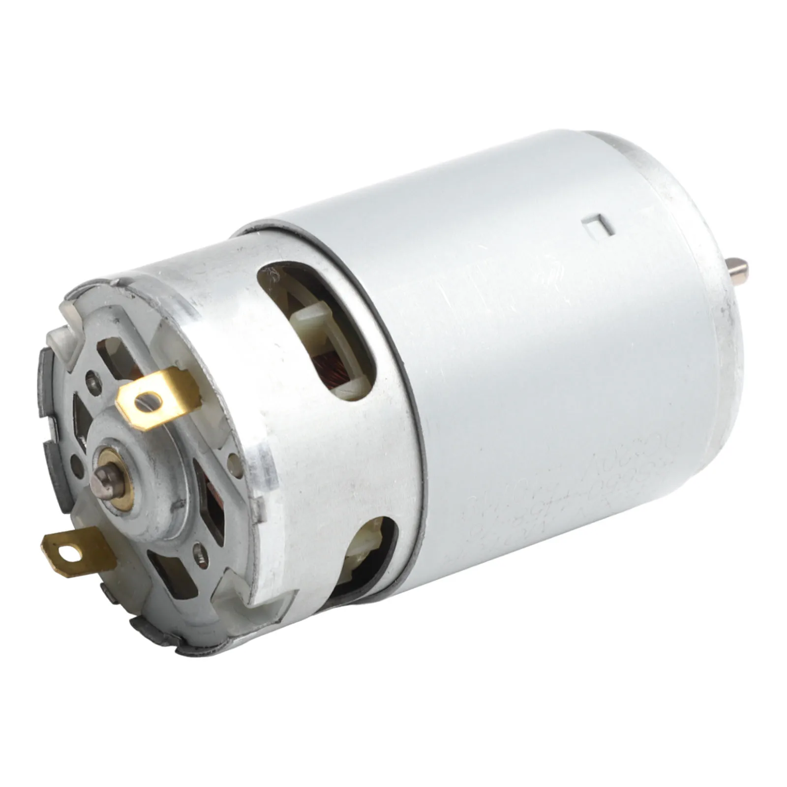 For Car Washing Machine 20V Electric Motor D-Shaped Shaft Motor 75x37mm Size High Quality Material Metal Material Sliver Color
