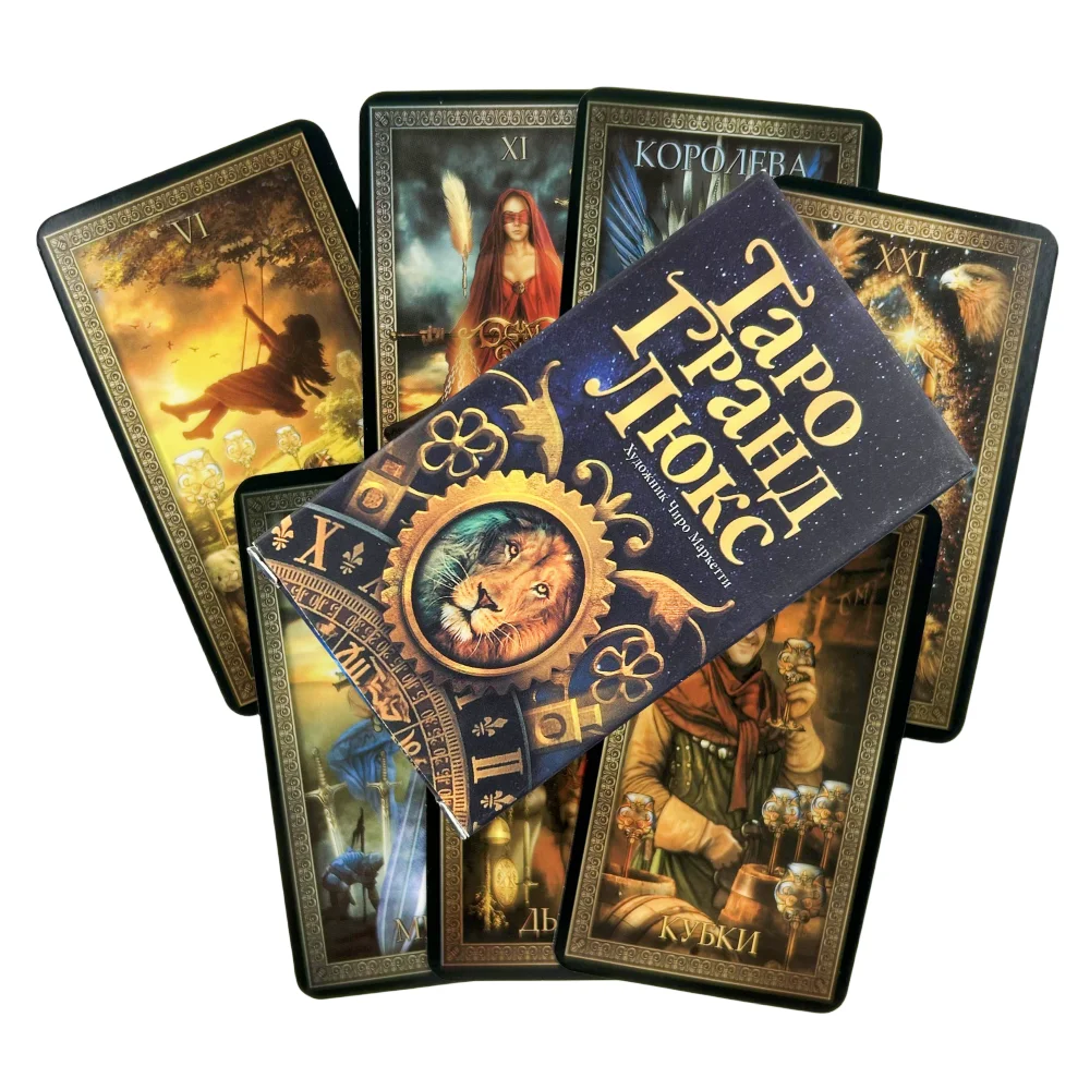 Russian Manara Tarot Cards Divination Fortune Telling With Paper Guidebook Deck Entertainment Board Game Party Edition