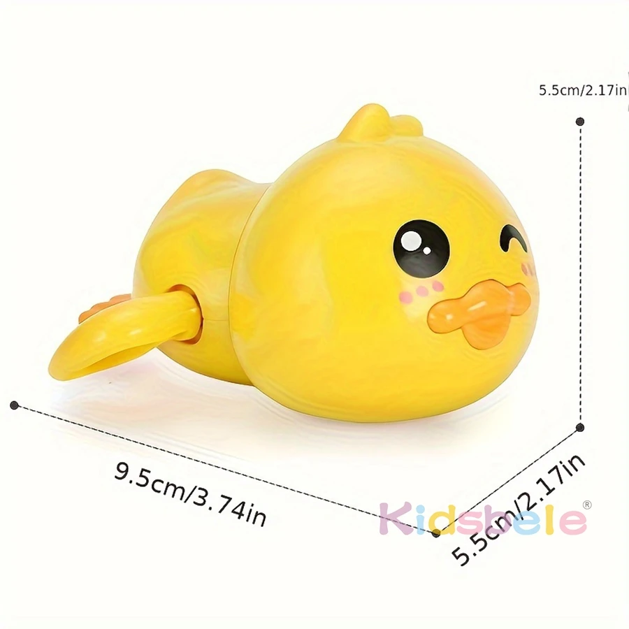 Simpatico nuoto anatra Clockwork giocattolo da bagno Wind up Water Floating Toy vendita calda anatra giocattolo per vasca da bagno giocattolo divertente tempo di bagno regalo