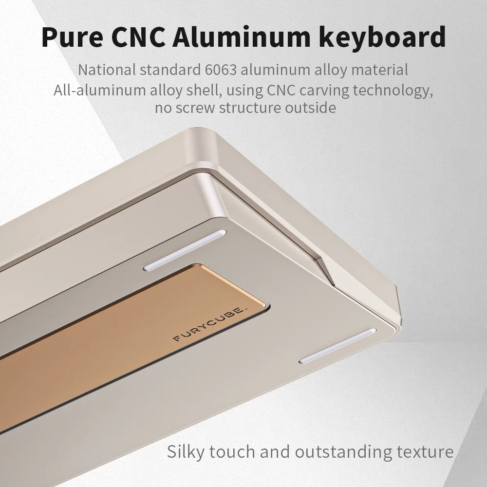 Imagem -03 - Furycube-teclado Mecânico F75 2.4g sem Fio Bluetooth com Fio 82 Chaves Alumínio Rgb Oem Estrutura Personalizada
