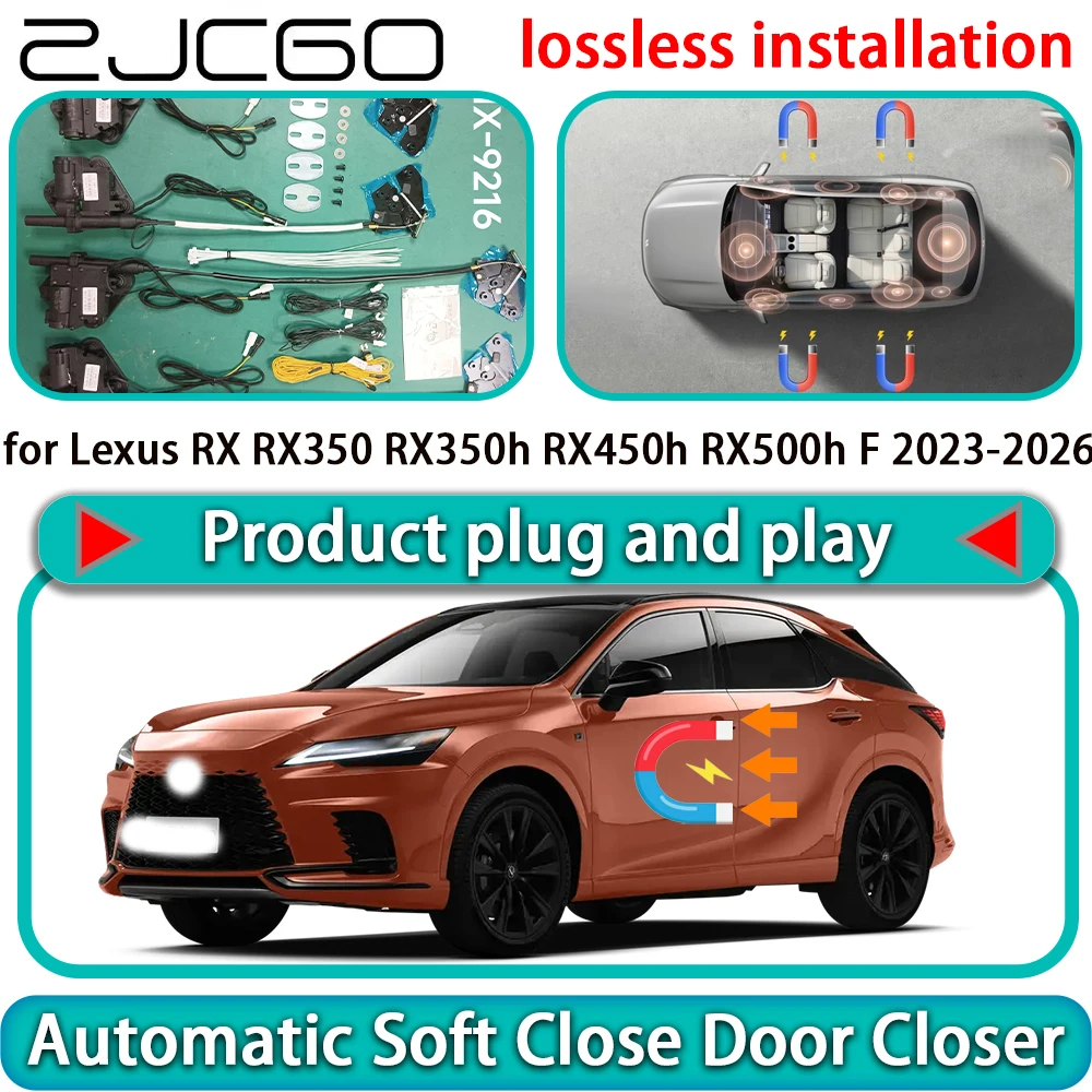 for Lexus RX RX350 RX350h RX450h RX500h F 2023-2026 OEM Auto Pull Soft Close Door Kit Power Latch Door Catch Soft Closing Assist