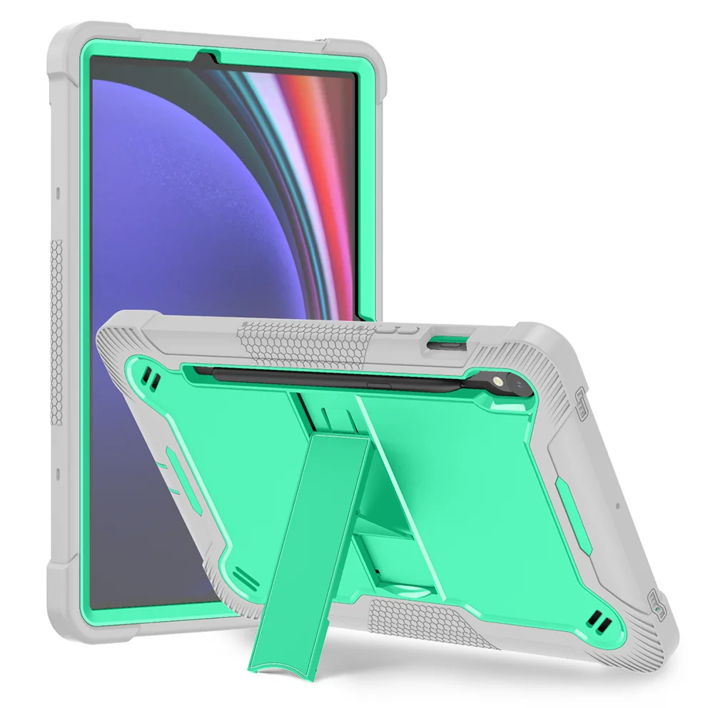 For Samsung Tab S7 S8 S9 S10 11 FE 10.9 Plus 12.4 Ultra 14.6 Armor Stand Case For Tab A11 A9 8.7