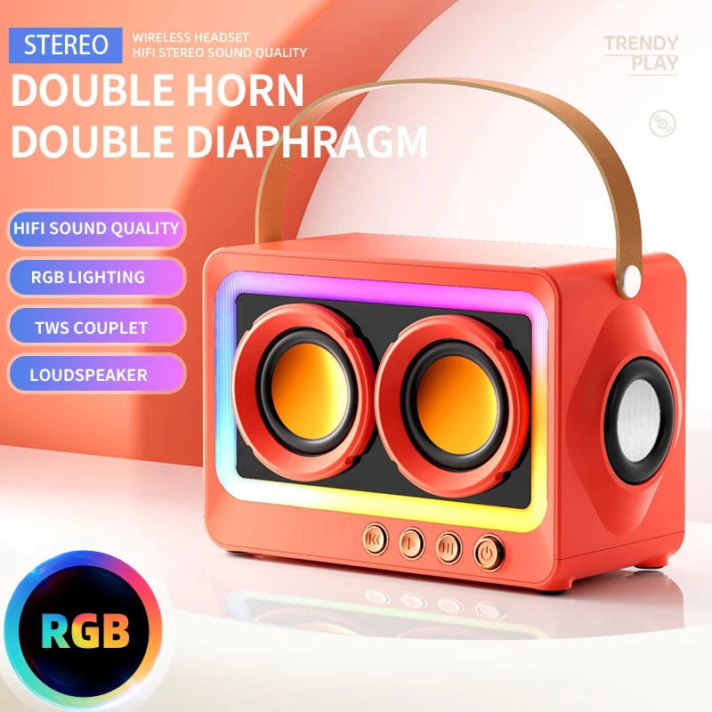 مكبر صوت لاسلكي محمول بلوتوث ، صندوق صوت HiFi ، صوت صغير Bocina MP3 للموسيقى ، حاجز العمود ، Coluna TWS ، محمول