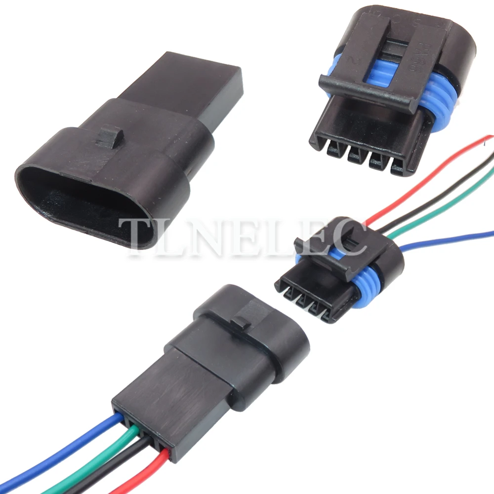 4 Pin Way Car Intake Pressure Sensor Sealed Connector Auto Idle Speed Motor Wiring Cable Sockets For Buick 12162190 12162188