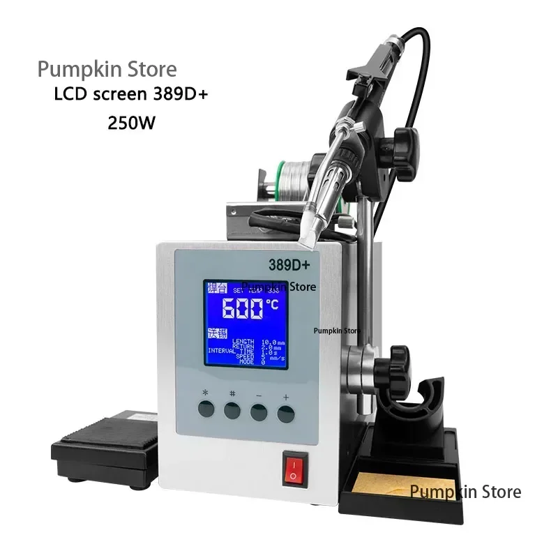 Automatic Soldering machine 250/300W high power Pedal Soldering iron 389D+ high frequency Constant temperature Soldering station