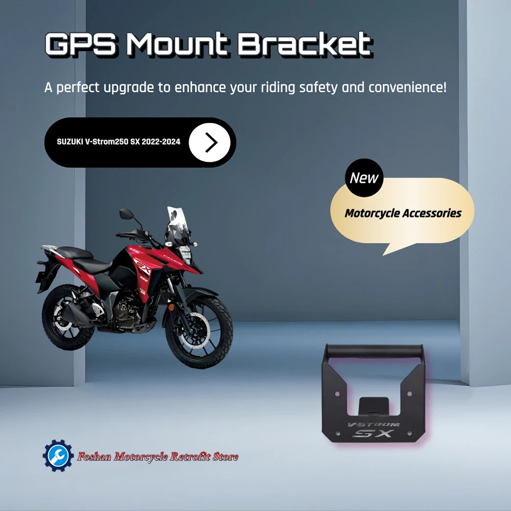 

For SUZUKI V-Strom 250 SX 2022 2023 2024 GPS Mount Bracket Motorcycle Modifications Accessories V-Strom 250SX Dash Cam Bracket