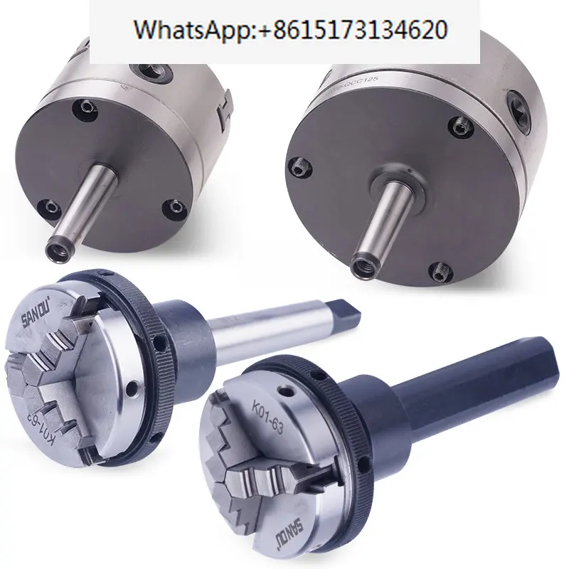 Rotary chuck Fixed chuck Three-jaw 4-jaw lathe tailstock chuck thimble MT2 rotary thimble flange