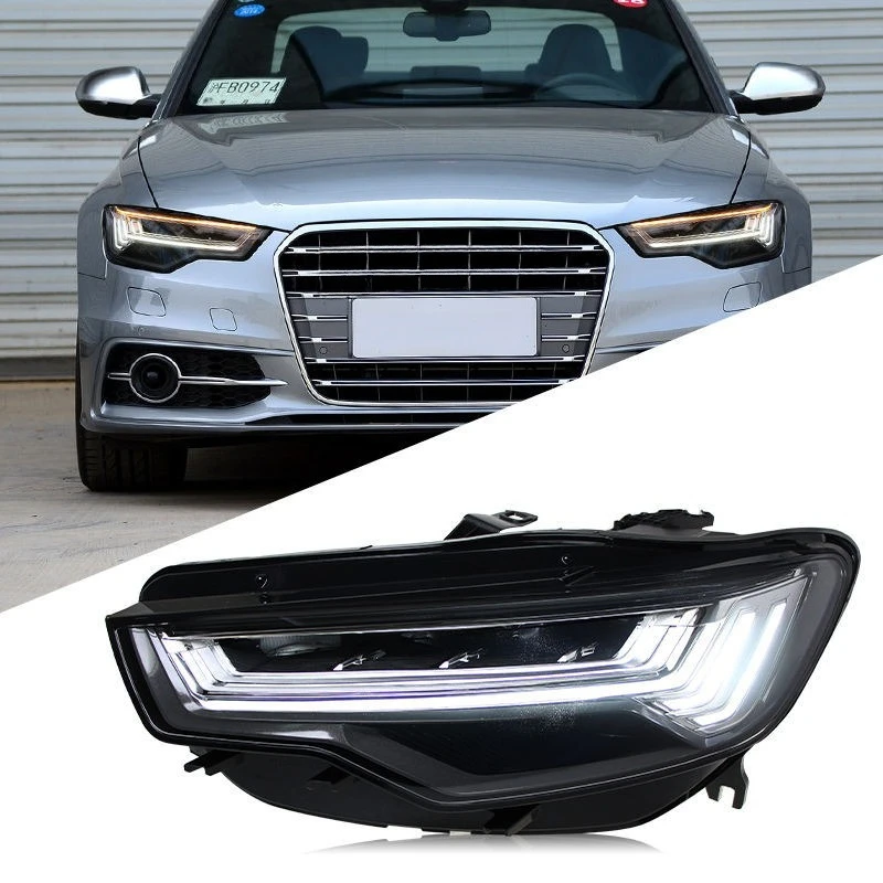 

Suitable For 12-18 Audi A6L Headlight Assembly C7 Modified LED Racing Day Running Light Running Water Turn Signal