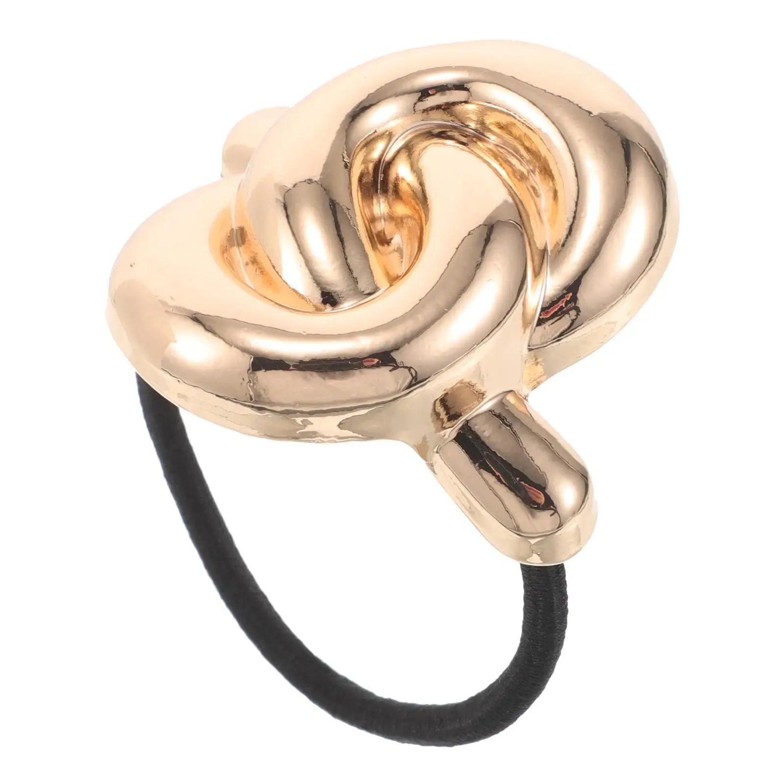 

Bands Elastic Metal Ponytail Cuffs High Elasticity Geometric Golden Holder Decorative Hair Ties Vintage Charm Retro Style