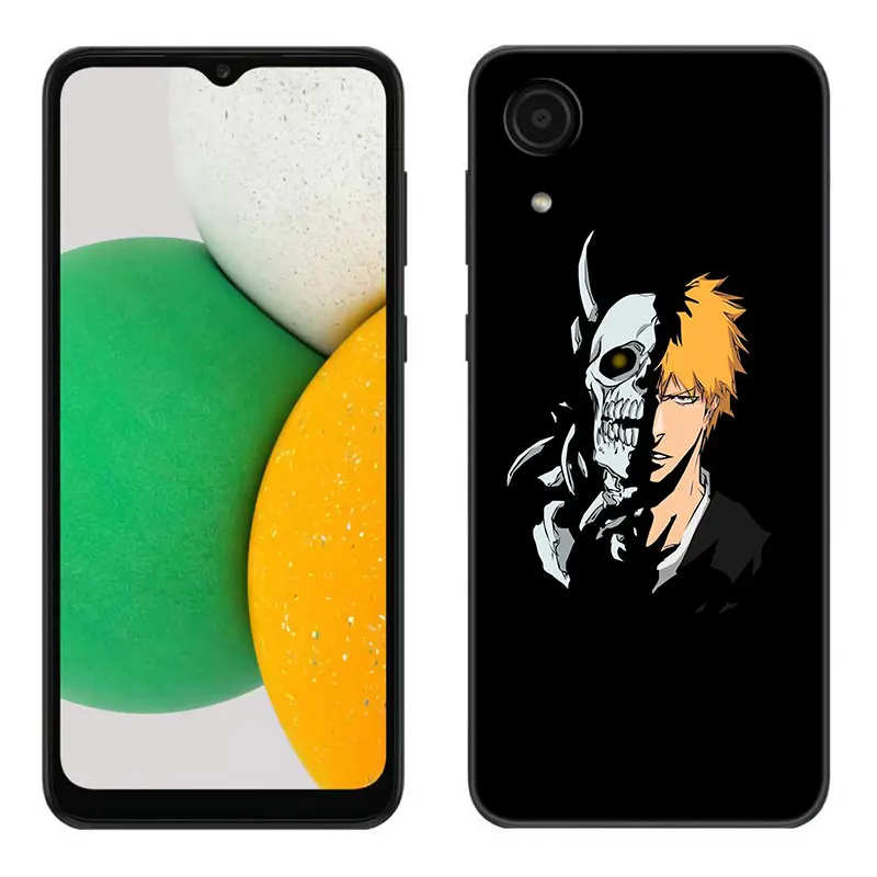 Anime BLEACHS Phone Case For Samsung Galaxy A01 A03 Core A04 E A02 A05 A10 A20 A21 A30 A50 S A6 A8 Plus A7 2018 Black Cover