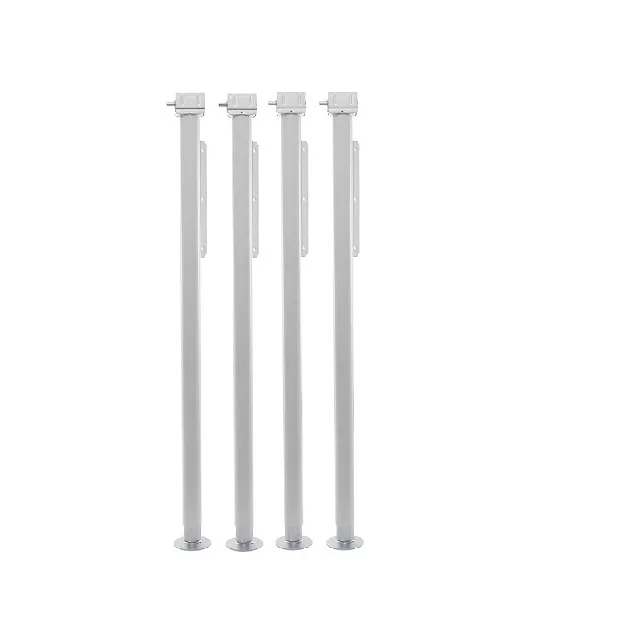 Cric manuel en alliage d'aluminium AGE avec stabilisateur électrique à jambe articulée pour camping-car, caravane, camion, remorque