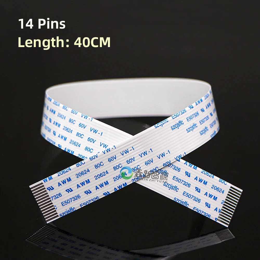 10PCs 4720/i3200 Data Cable 14Pins Printhead Cable for Epson 4720 5113 Solvent/UV Flatbed Printer DTF FFC 16P Flat Data Line image 4