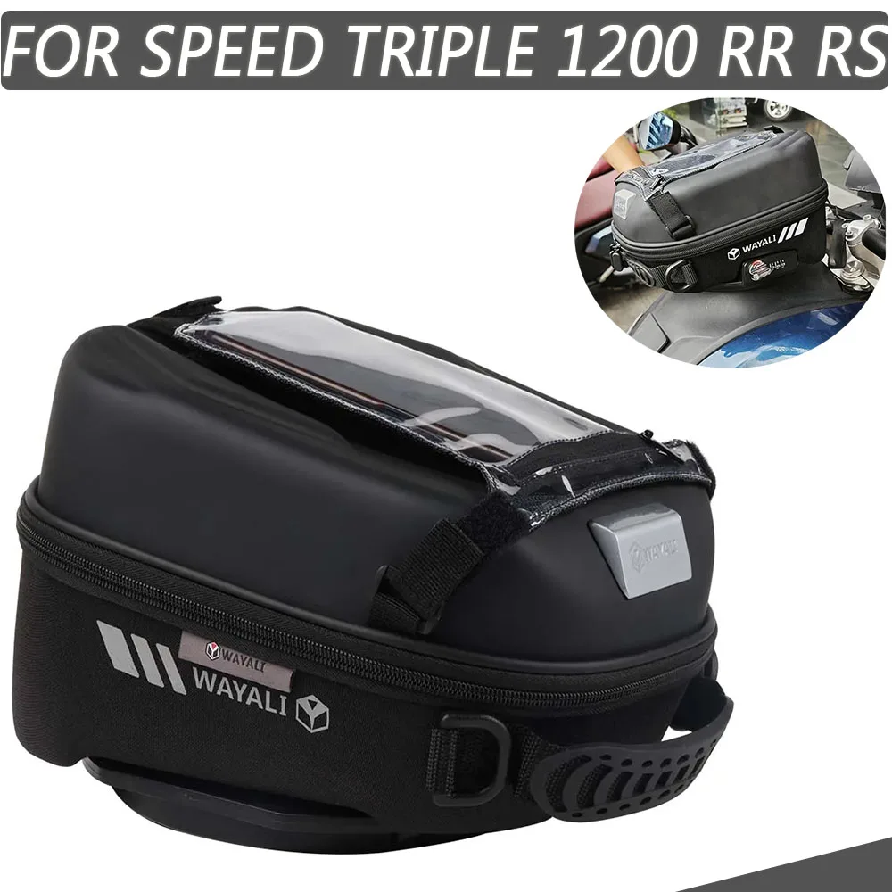 

For Triumph Speed Triple 1200RS 1200 RR RS 1200RR Tank Bag Luggage Tanklock Tank Lock Racing Bag Storage Bag 2023 2022 2021