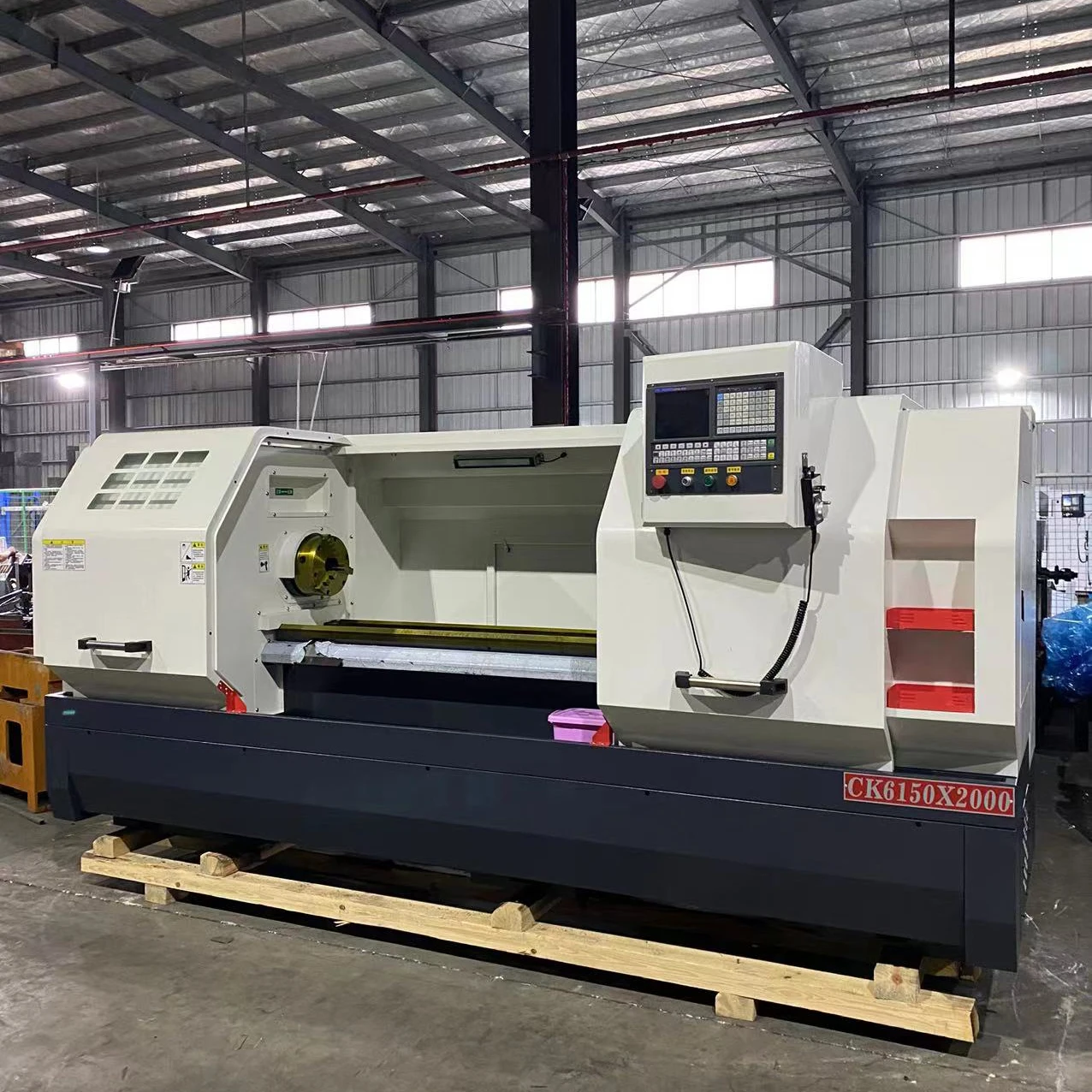 CK6150 Metal Lathe Optional Tool Post Heavy Duty CNC Turning Hine With Tailstock And GSK Controller