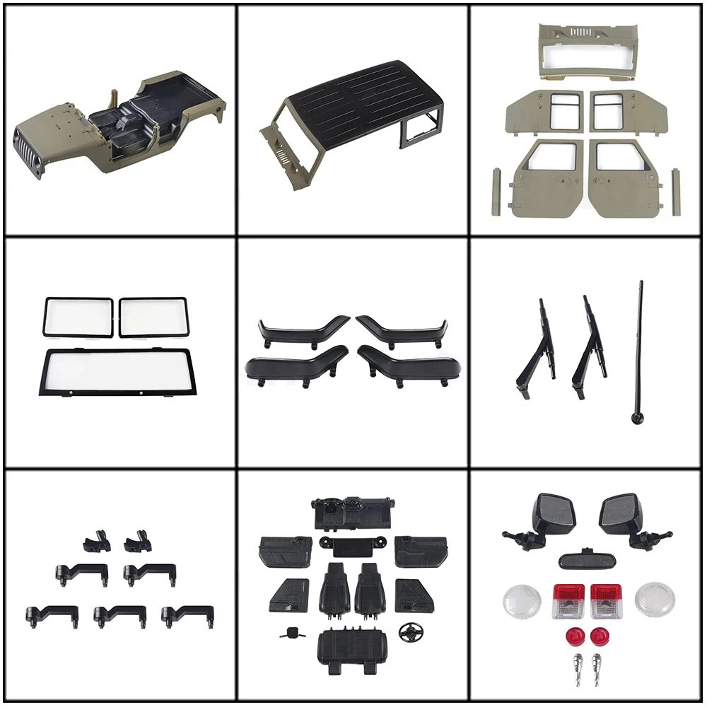 1/10 Mosiężna Osłona Ochronna Karoserii Do Axial SCX10 90046 Część Samochodowa RC Akcesoria Samochodowe RC Części Zamienne Część Tuningowa RC