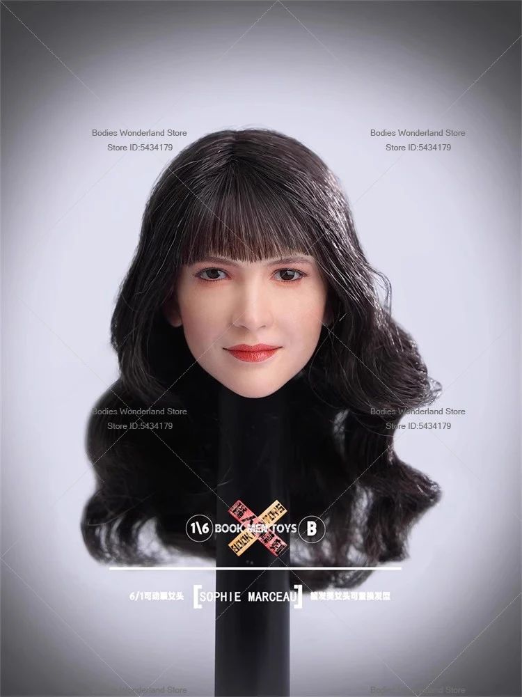 หัวตุ๊กตาทหารหญิงโซฟี ขนาด 1/6 รุ่น BM01 พร้อมดวงตาขยับได้ สำหรับตุ๊กตาแอคชั่นฟิกเกอร์ขนาด 12 นิ้ว